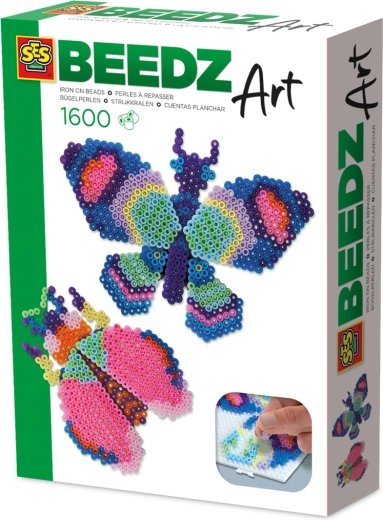 Zažehľovacie koráliky BEEDZ Art – motýľ a chrobák, 3D efekt
