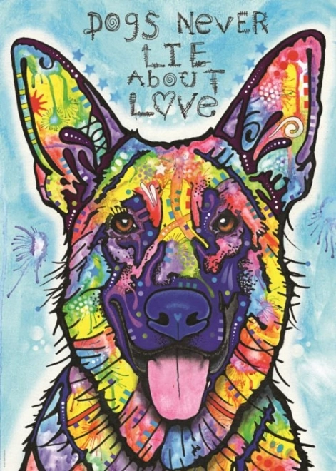 Puzzle Heye Jolly Pets: Psy nikdy neklamú 1000 dielikov