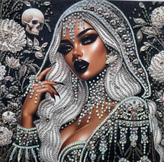 Diamantové maľovanie – mulatka 30 × 40 cm