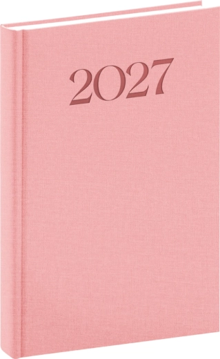 Notique Biella denný diár 2027 ružový 15 × 21 cm