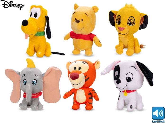 Disney plyšová postavička so zvukom 30 cm - 1 kus