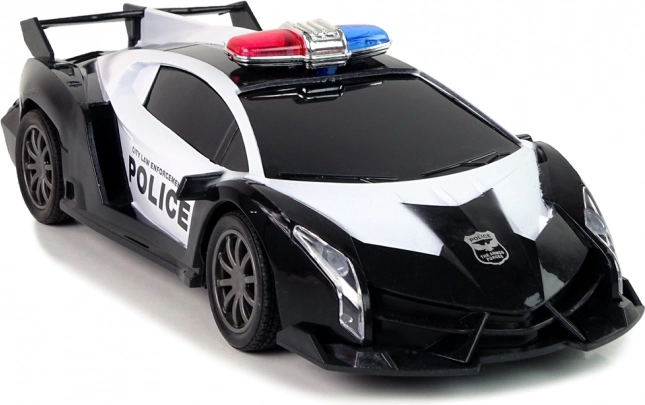 Policajné R/C závodné auto na diaľkové ovládanie + nabíjateľná batéria