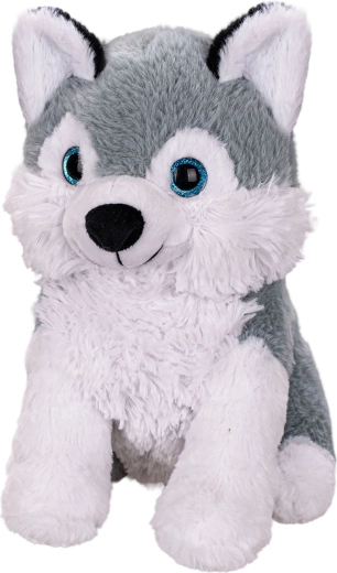Plyšový husky sediaci 25 cm