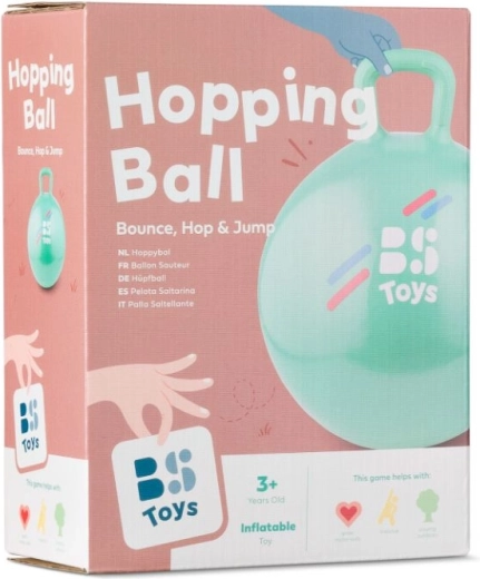 Skákacia lopta s rukoväťou – zelená, priemer 45 cm