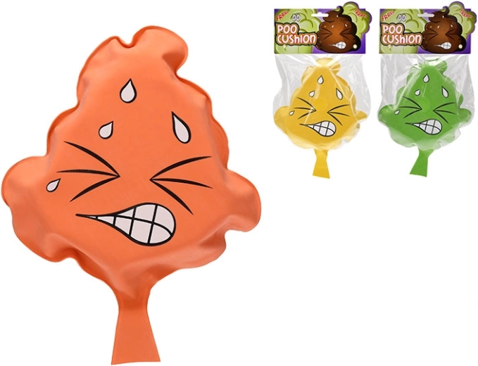 Prdiaci vankúšik v tvare emotikonu hovienka POO