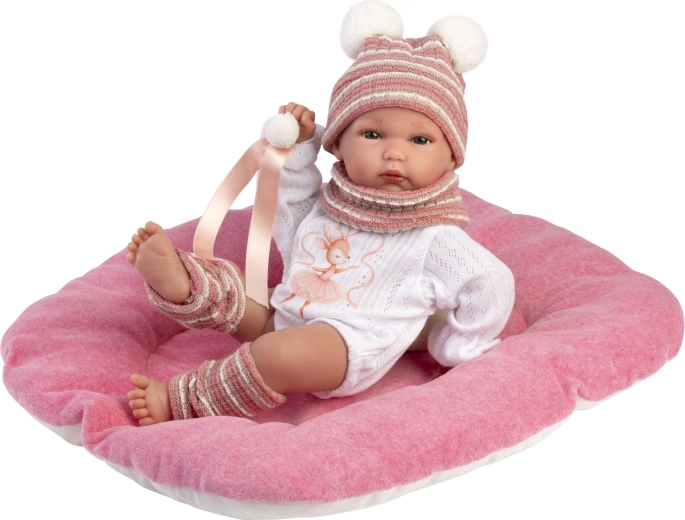 Llorens NEW BORN dievčatko – realistická bábika bábätko 35 cm, celovinylové telo do vody