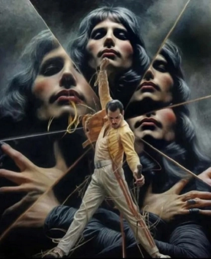 Maľovanie podľa čísel Freddie Mercury 40 × 50 cm