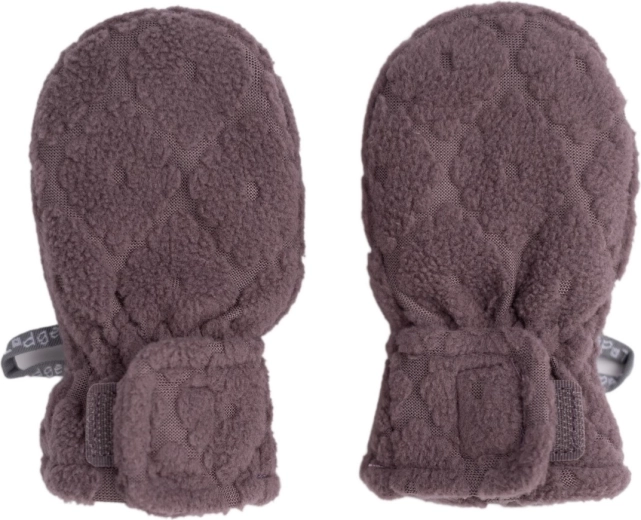 Lodger rukavice bez palca mittens folklore fleece mauve 1–2 roky