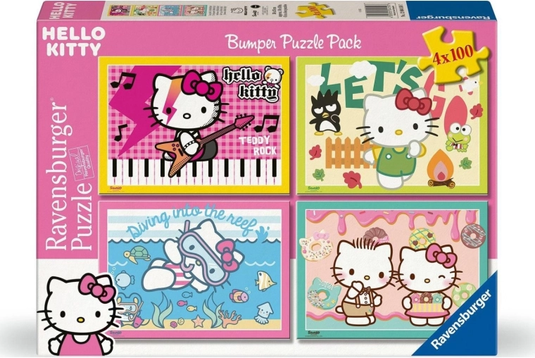 Ravensburger puzzle Hello Kitty 4×100 dielikov