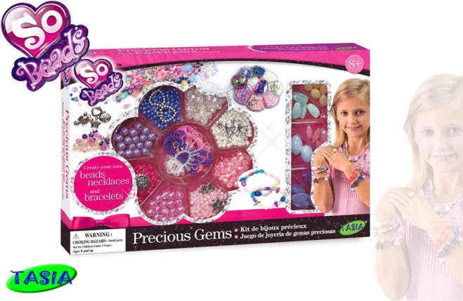 Tasia sada korálikov trblietavé drahokamy