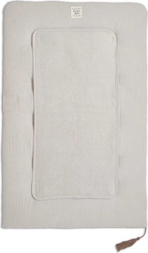 Funnababy mušelínová prebaľovacia podložka Sand Beige 50 × 80 cm