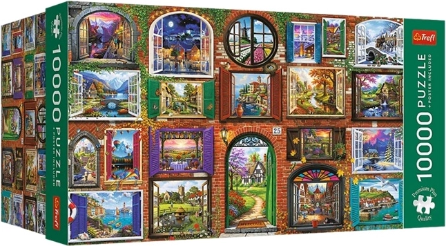Trefl puzzle 10 000 dielikov Windows of the Seasons