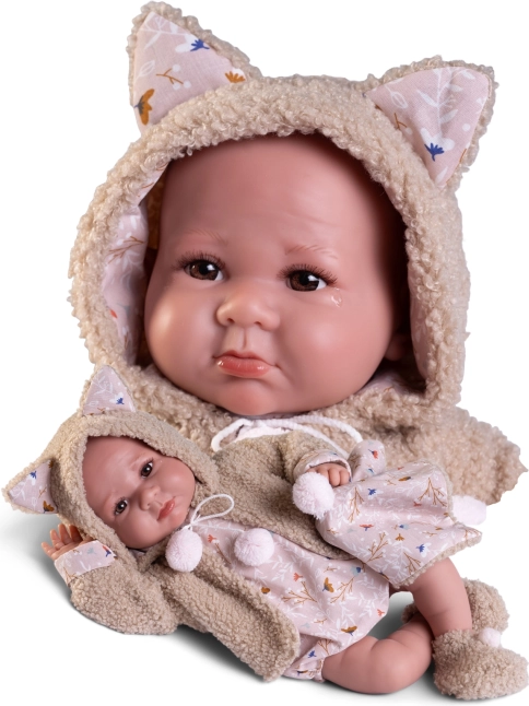 Realistická bábätko Antonio Juan Luca s mäkkým telom 42 cm