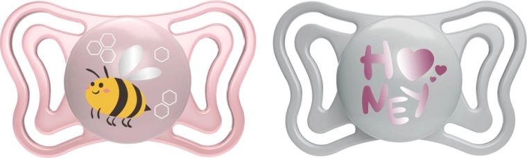 Chicco cumlíky Physio Light silikónové, ružové, 2–6 mesiacov, 2 ks