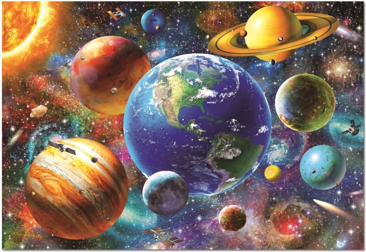 Educa Puzzle Slnečná sústava 500 dielikov