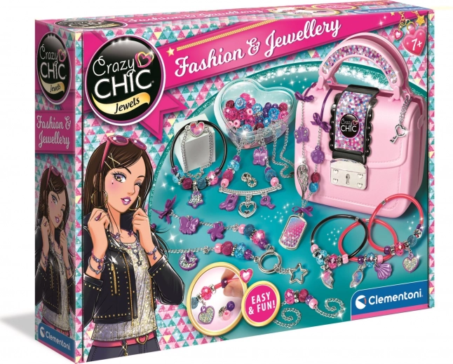 Crazy Chic výroba šperkov so šperkovnicou v tvare kabelky