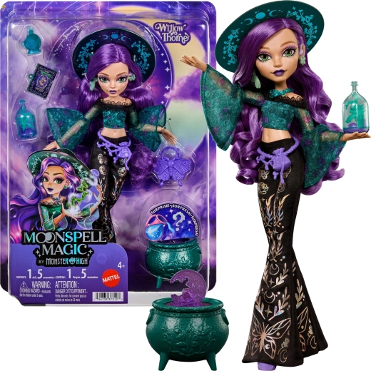 Monster High Moonspell High Willow Thorne bábika 26 cm s doplnkami