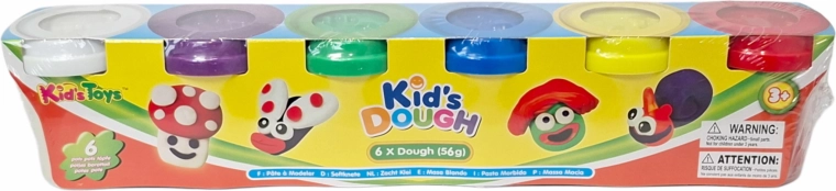 Plastelína – sada 6 kelímkov