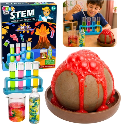 Edukativna sada Malý chemik – 14 experimentov vrátane sopky