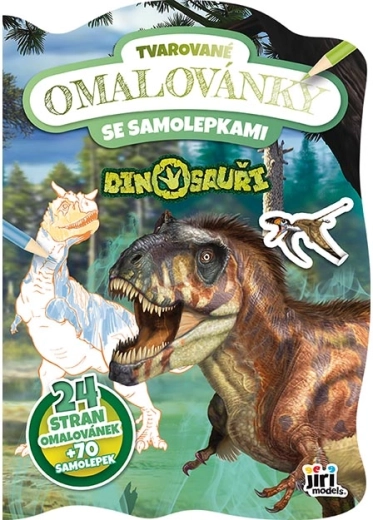 Tvarované omaľovánky dinosauri
