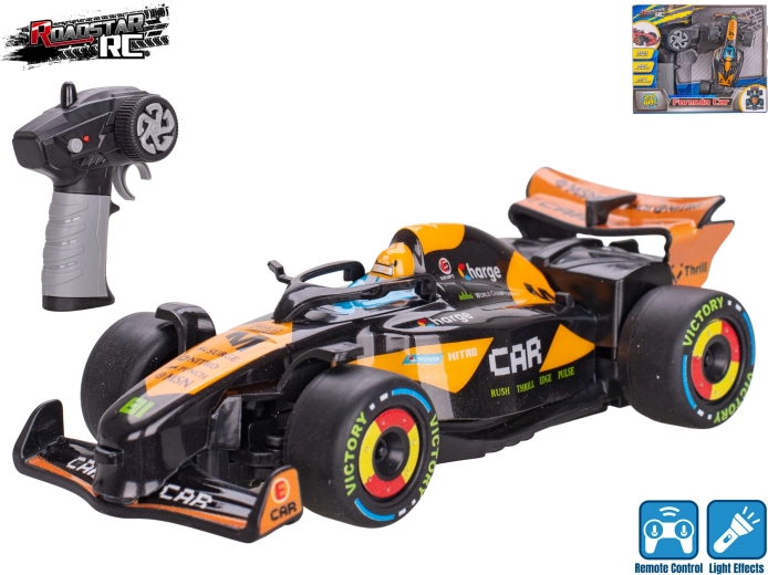 Roadstar RC formula so svetlami 13,5 cm 2,4 GHz čierna