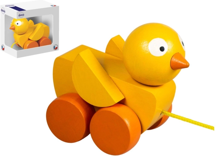 Drevené ťahacie kuriatko