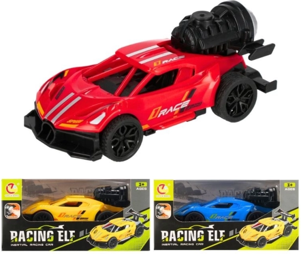 Pretekárske auto s efektom dymu (vodná hmla) – 3 farby