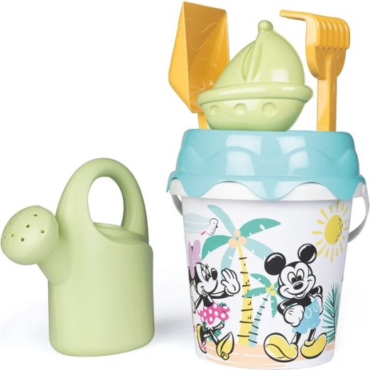 Smoby Green vedro MICKEY MOUSE a MINNIE s príslušenstvom do piesku a kanvičkou z bioplastu