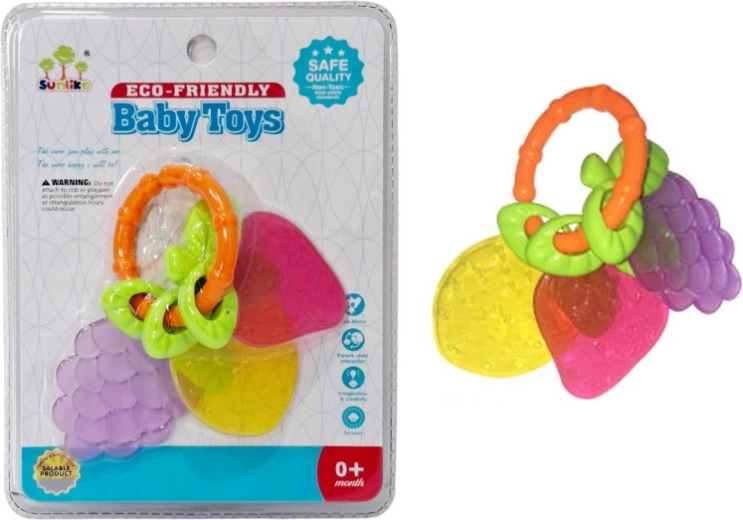 Hrkačka a hryzátko pre bábätko – ovocie