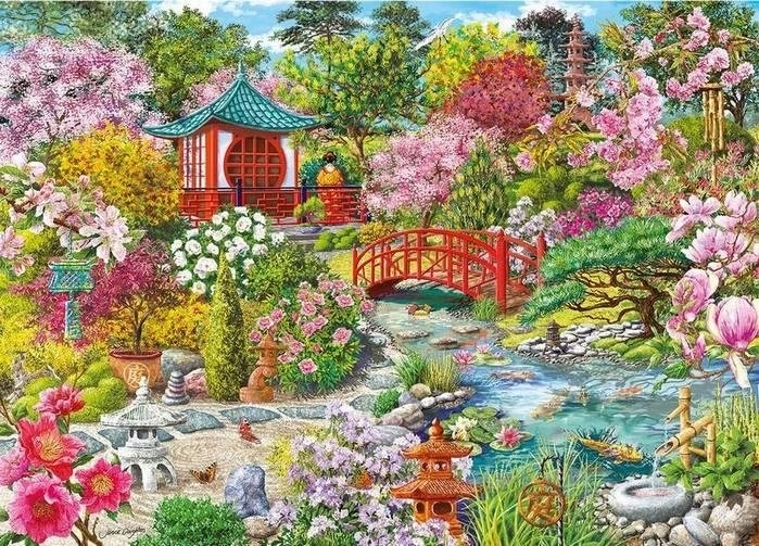 Puzzle Japonská záhrada 1000 dielikov GIBSONS
