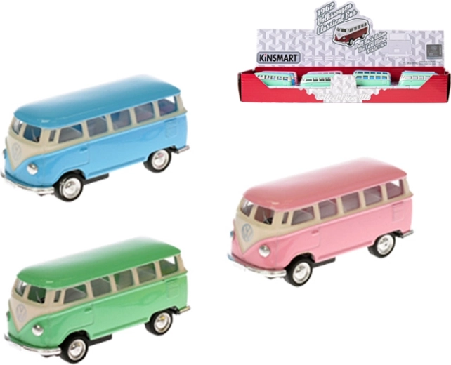 Kinsmart kovový model Volkswagen Bus 1962 1:64 so spätným chodom