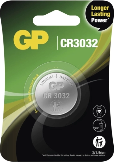 Lítiová gombíková batéria GP CR3032 3 V