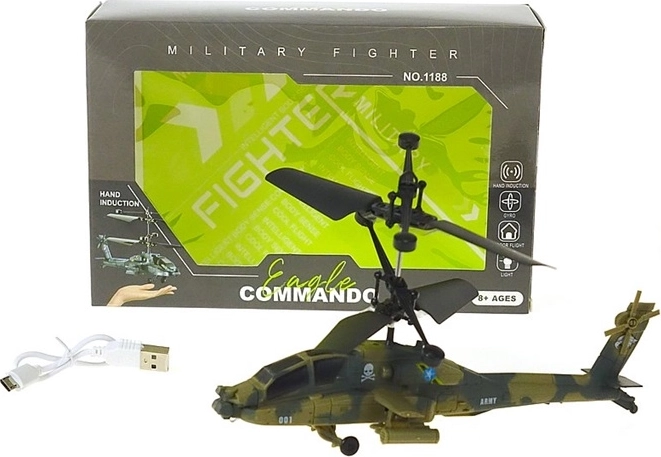 Helikoptéra ovládaná rukou Military fighter