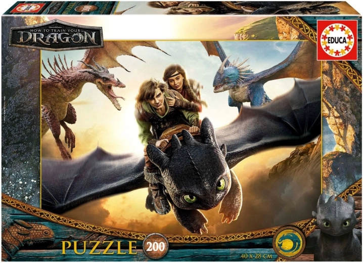 Educa puzzle Ako si vycvičiť draka 200 dielikov