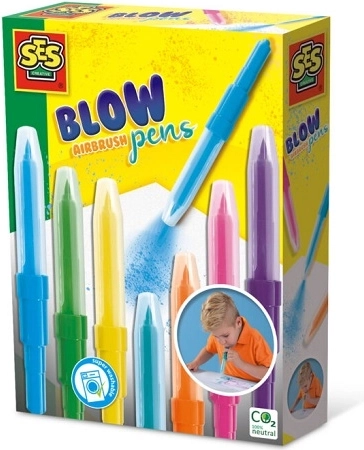 SES Creative fúkacie fixky, kreatívna súprava 7 farieb - 1 kus