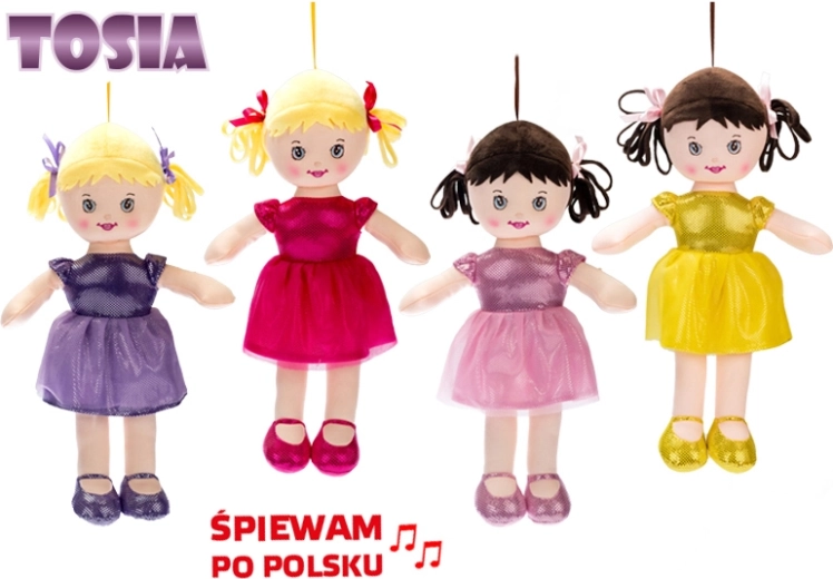 Hovoriaca látková bábika Tosia 32 cm