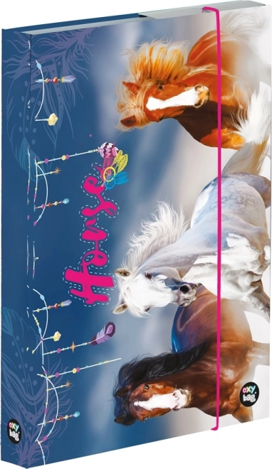 Box na zošity A4 s motívom Koní