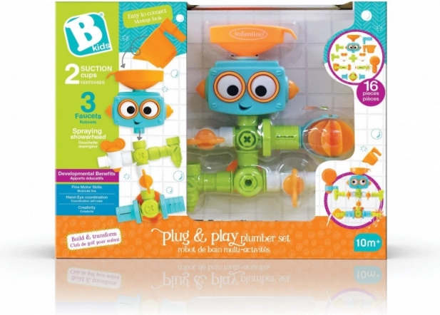 Kúpeľňový robot so sprchou