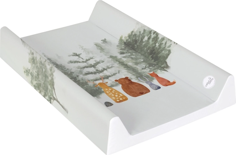 Ceba Baby mäkká prebaľovacia podložka profilovaná 50 × 70 cm basic forest companions
