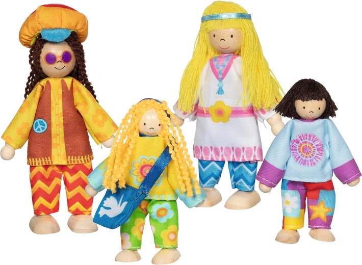 Goki66 ohybné figúrky Love & Harmony family (4 ks)