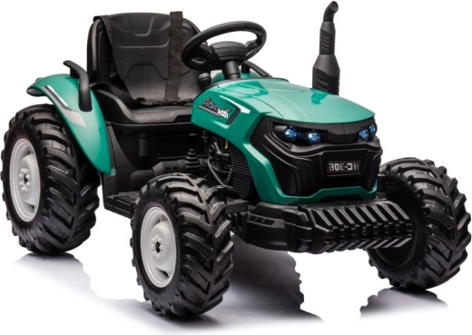 Detský zelený elektrický traktor 24V