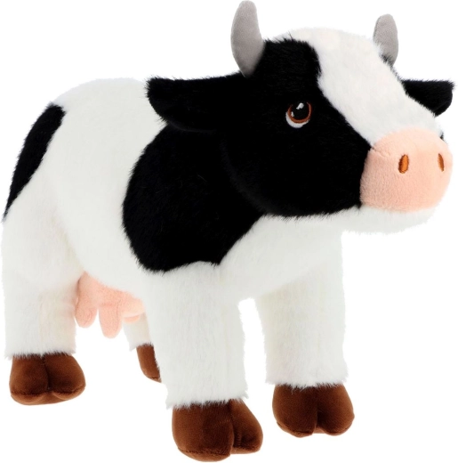Keel Toys Keeleco strakatá krava ekoplyšová hračka 20 cm