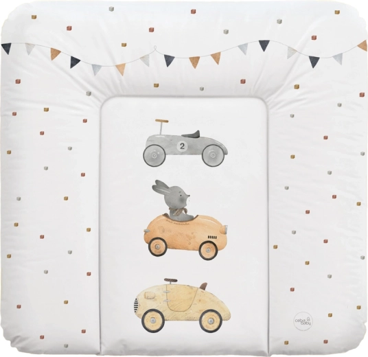 Ceba Baby mäkká prebaľovacia podložka na komodu basic bunny driver 75 × 72 cm