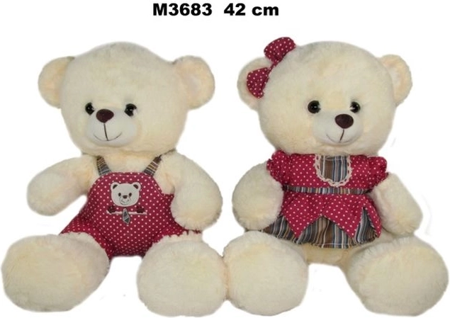 Plyšový medvedík Miś s oblečkami 42 cm