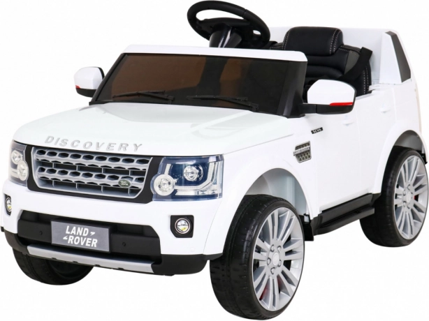Land Rover Discovery elektrické autíčko pre deti biele SUV s diaľkovým ovládaním