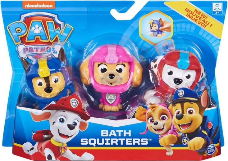 Paw Patrol – sada 3 kúpeľňových hračiek