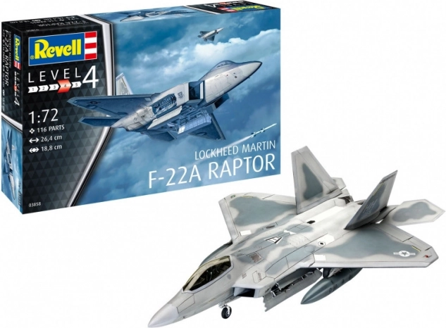 Plastikový model LOCKHEED MARTIN F‑22A Raptor