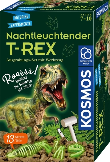 Kosmos svietiaci T-Rex v tme