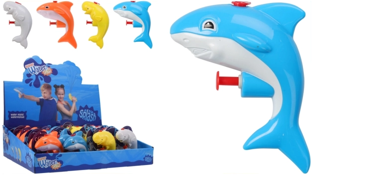 Vodná pištoľ s motívmi morských zvierat 12 × 6 × 4 cm