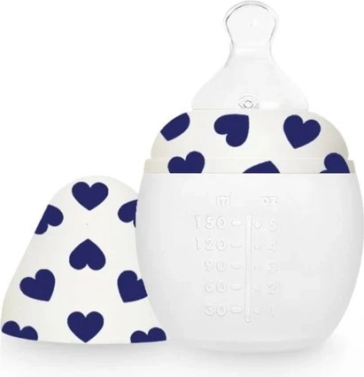 ÉLHÉE antikoliková dojčenská fľaša Full of Love blue 150 ml
